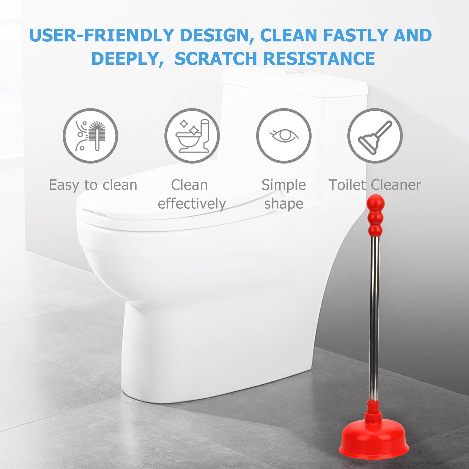 Wydajny, długi ściągacz do toa – Plunger Toilet recenzja i cena