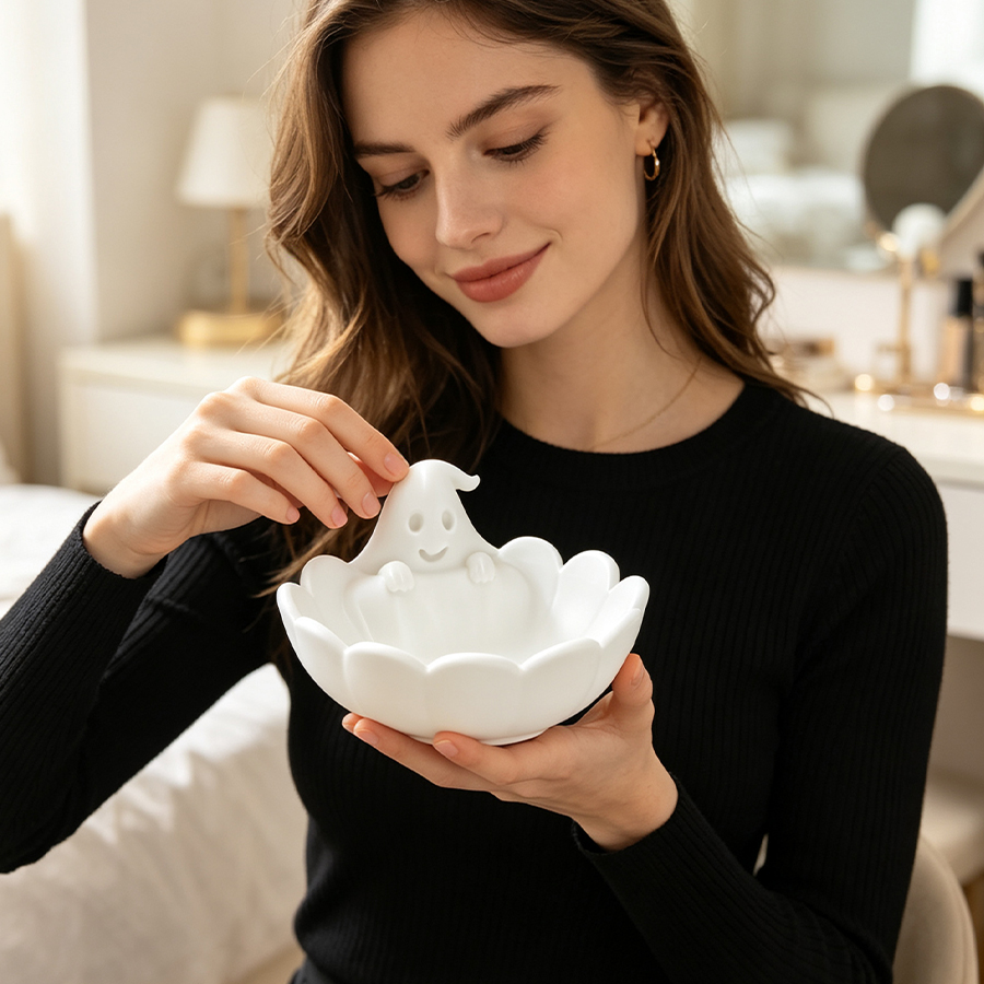 Matowa biała tacka na biżuteri – Home Essentials Bathroom Storage recenzja i cena