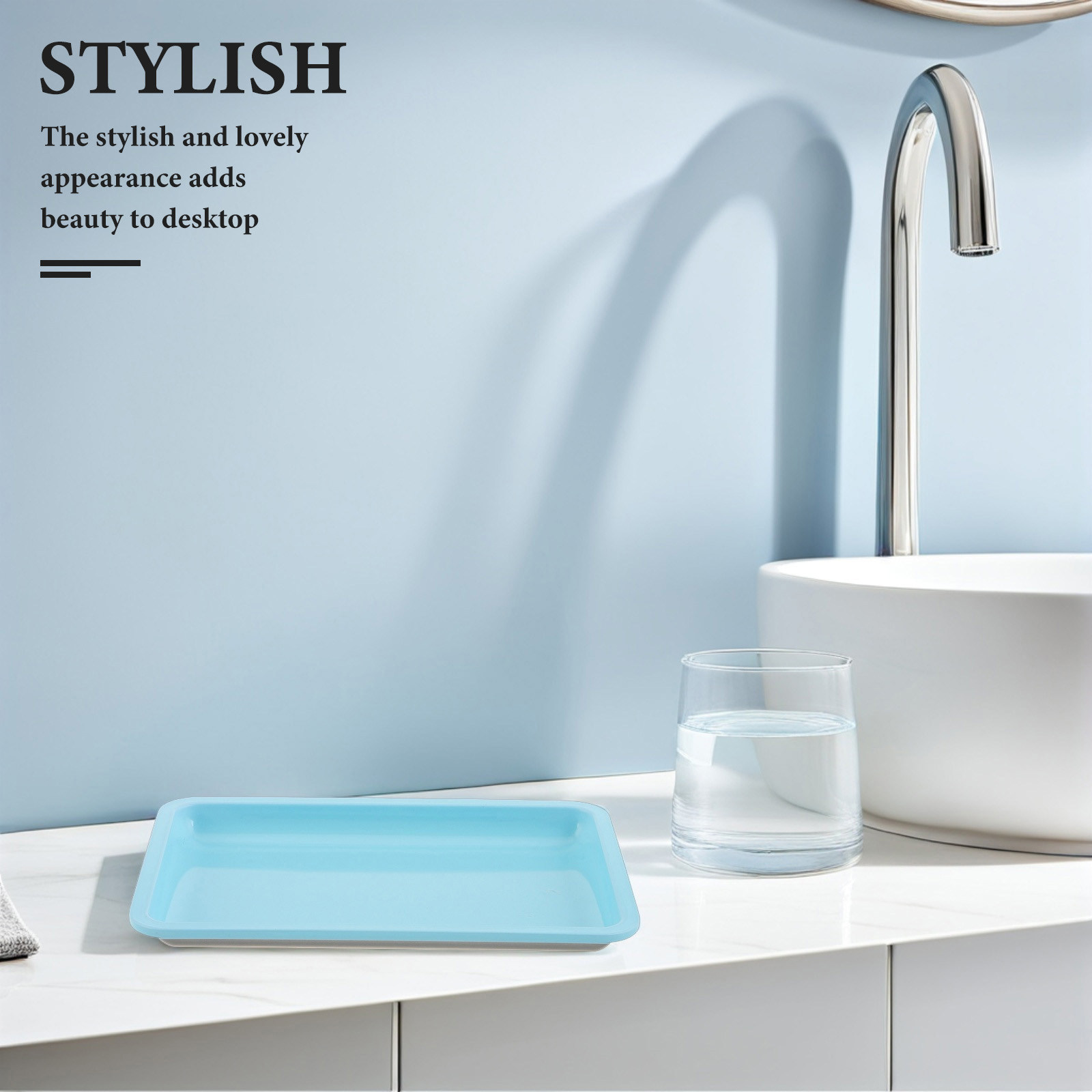 4 sztuki – metalowa taca ze st – Home Bathroom Organizer recenzja i cena